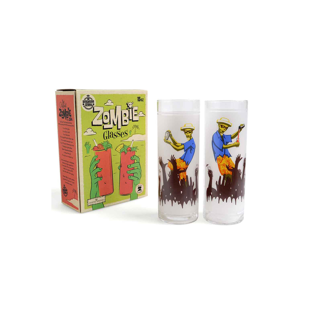 Beachbum Berry Zombie Glasses 15 oz
