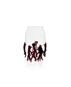 Red Coral Glass cup