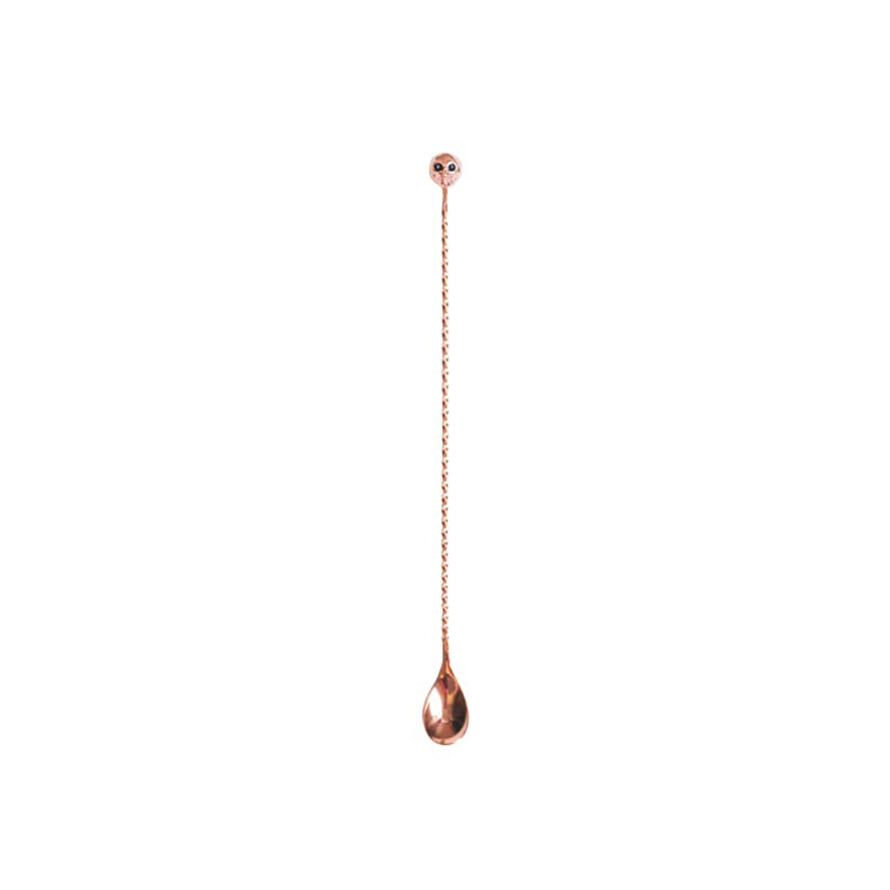 Skull Copper Plated Barspoon - 33cm - Image 2