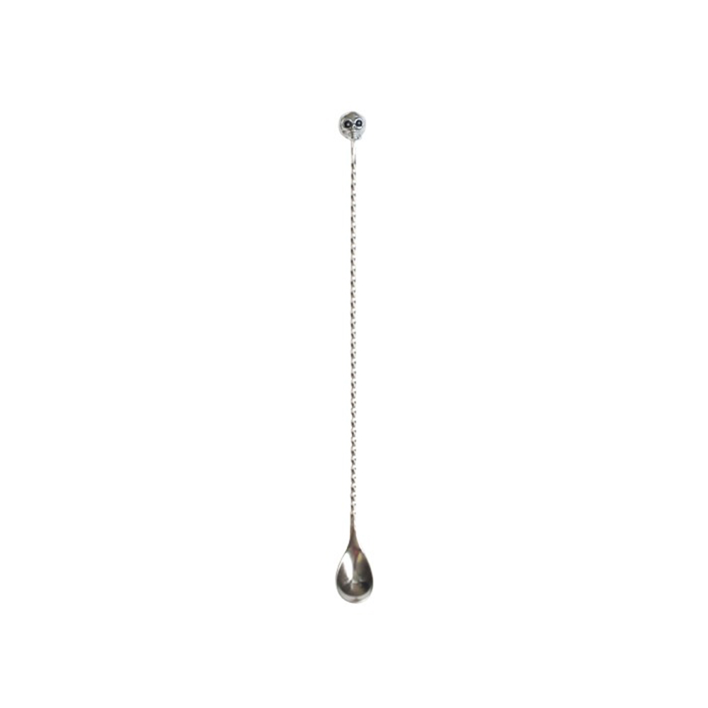 Skull Stainless Steel Barspoon - 33cm - Image 2
