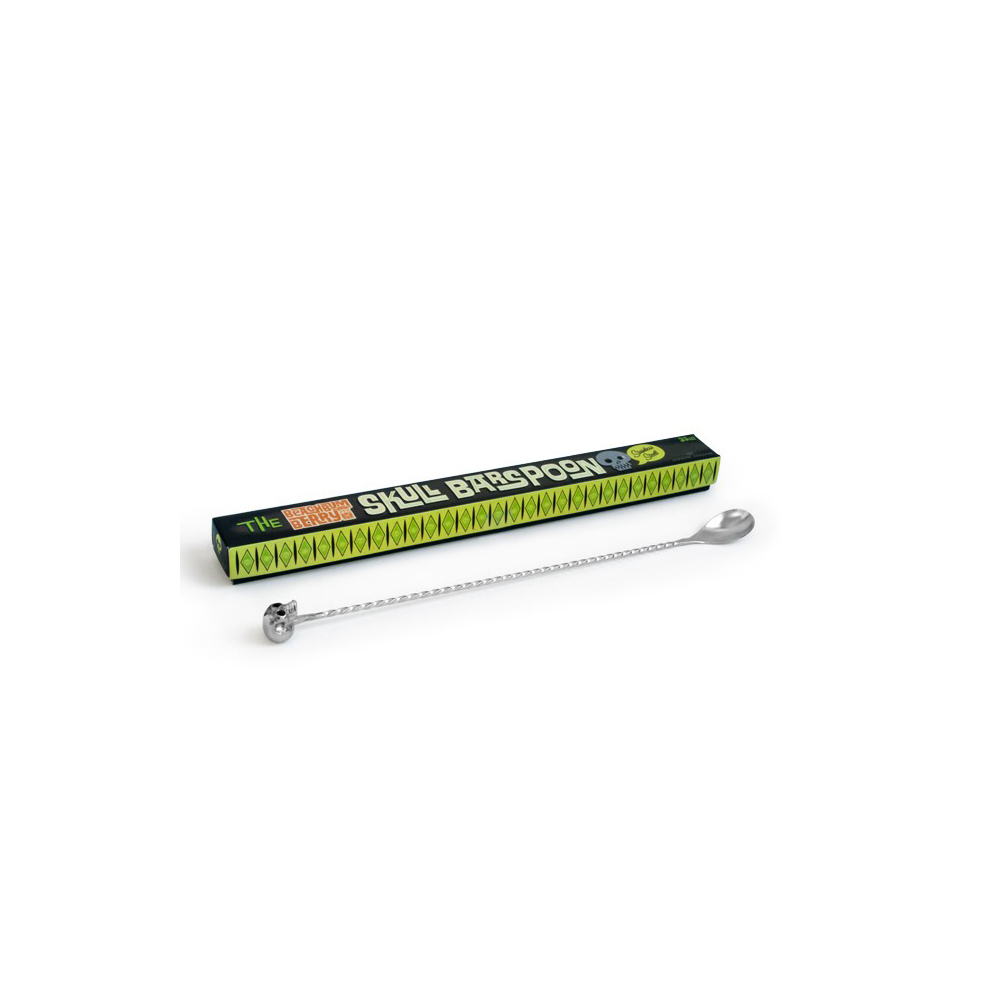 Skull Stainless Steel Barspoon - 33cm - Image 3