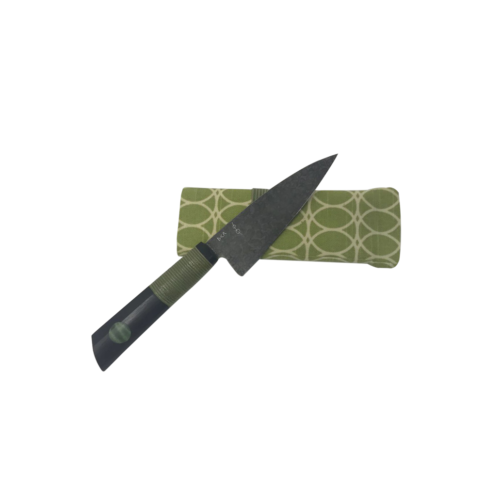 Tribal French African Blackwood With Green Inlay - Image 3