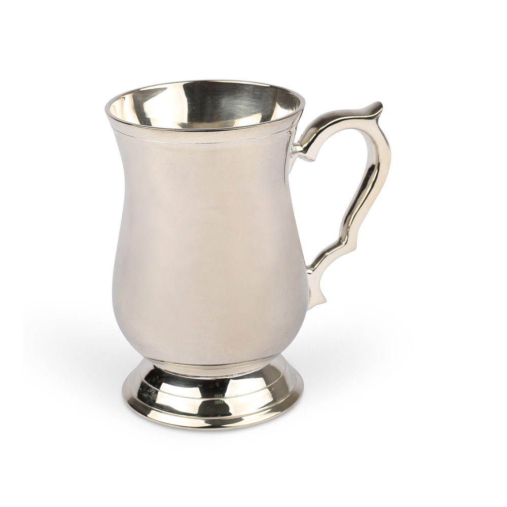Blue Blazer Mug Silver Set of 2