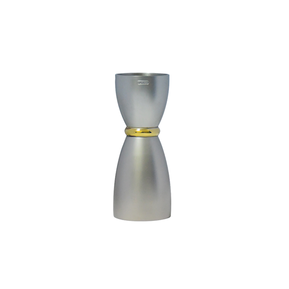Japanese Style Bell Jigger Matte Finish with Golden Ring 53/28ml