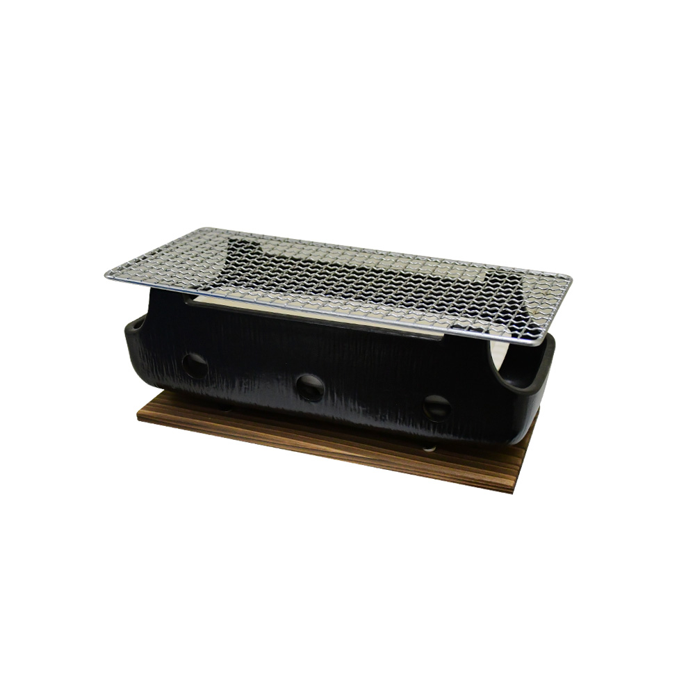 A406-025 Portable Stove with Net and Wooden Base
