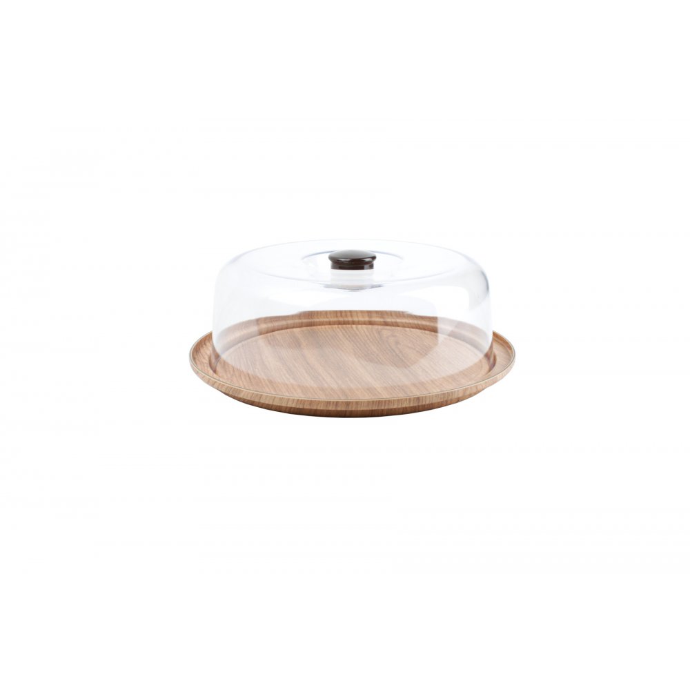 Cake Plate 30,5cm Round with Dome H10,5cm Buffet