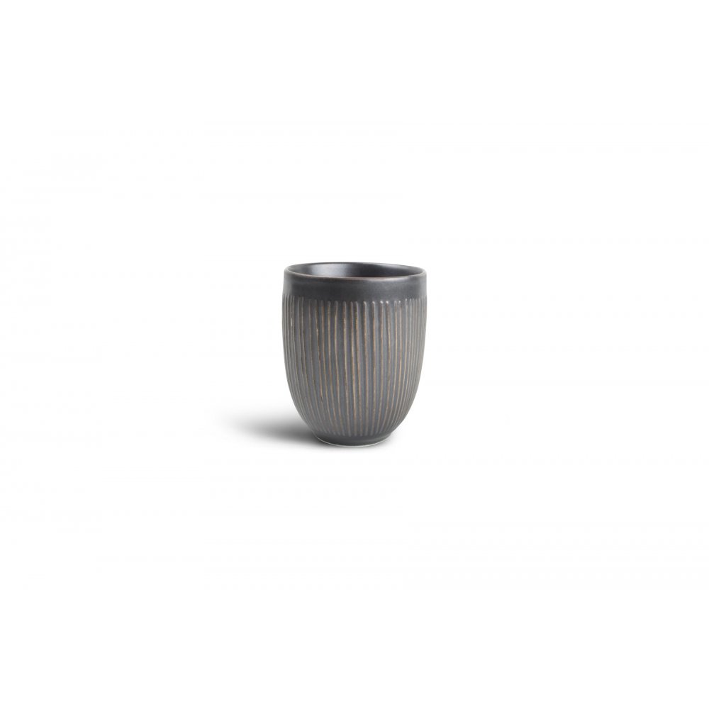 Mug 0,35L without Handle Silver Lines Brass