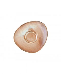 Saucer 15.5X14cm for Cup 0.19L+0.28L Beige Escura