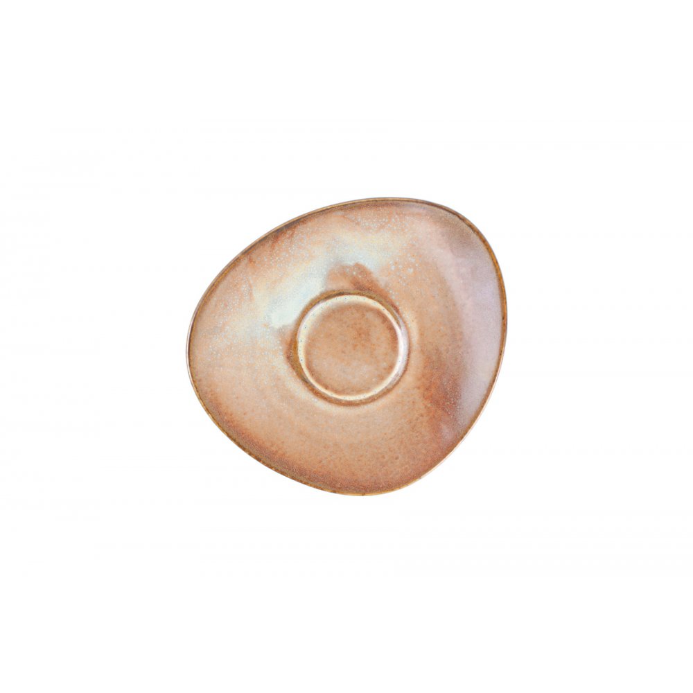 Saucer 15.5X14cm for Cup 0.19L+0.28L Beige Escura