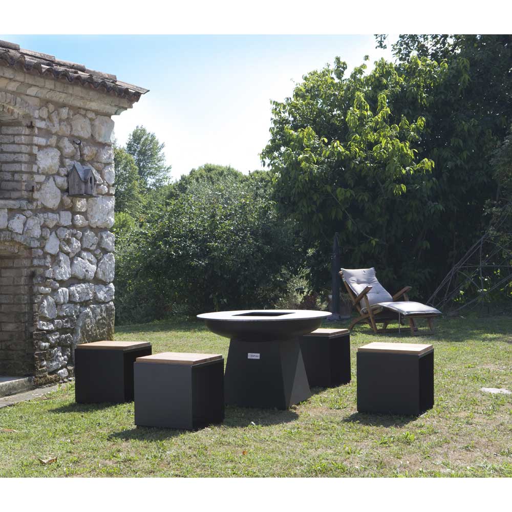 BBQ Black without Wood Storage (Height 100cm) - Image 2