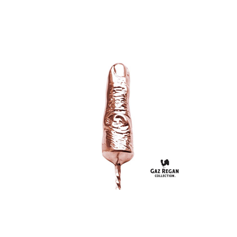 Gaz Regan Negroni Finger Stirrer - Copper-Plated / 35Cm
