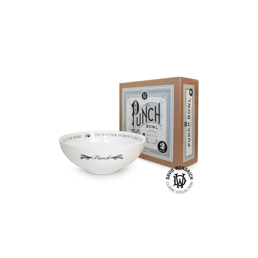 Punch Bowl - White Stoneware - Image 4