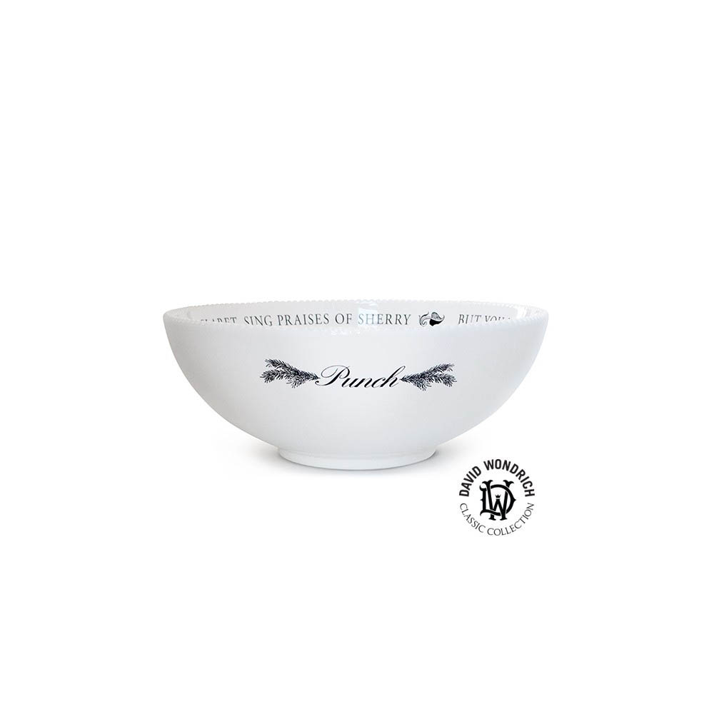Punch Bowl - White Stoneware