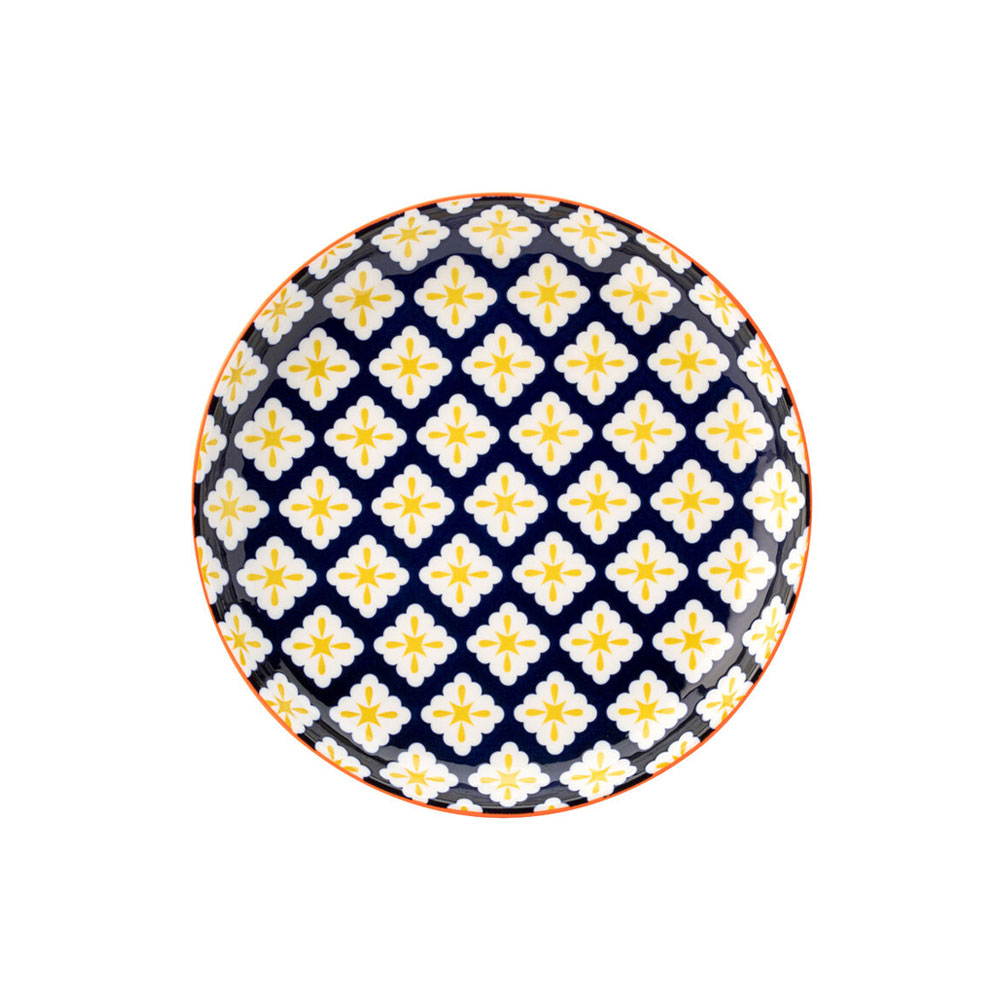 Cadiz Blue & Orange Plate 8" (20cm)