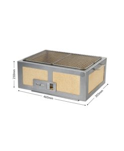 Medium Wide Kasai Konro Grill with Stainless Steel Frame V2_4
