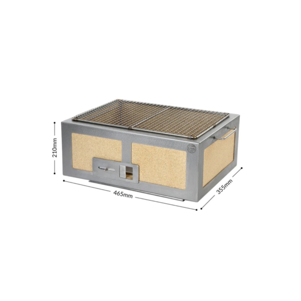 Medium Wide Kasai Konro Grill with Stainless Steel Frame V2_4