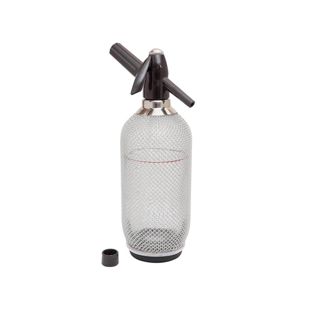 Glass Soda Syphon With Mesh 1 litre