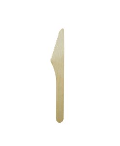 Disposable Knives Wood L16.5Cm Pack Of 100 Earth Essentials
