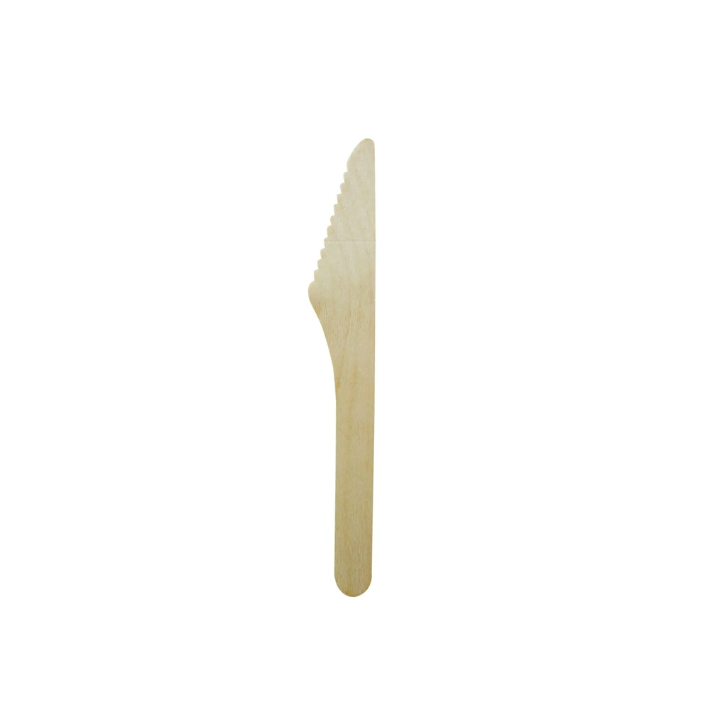 Disposable Knives Wood L16.5Cm Pack Of 100 Earth Essentials
