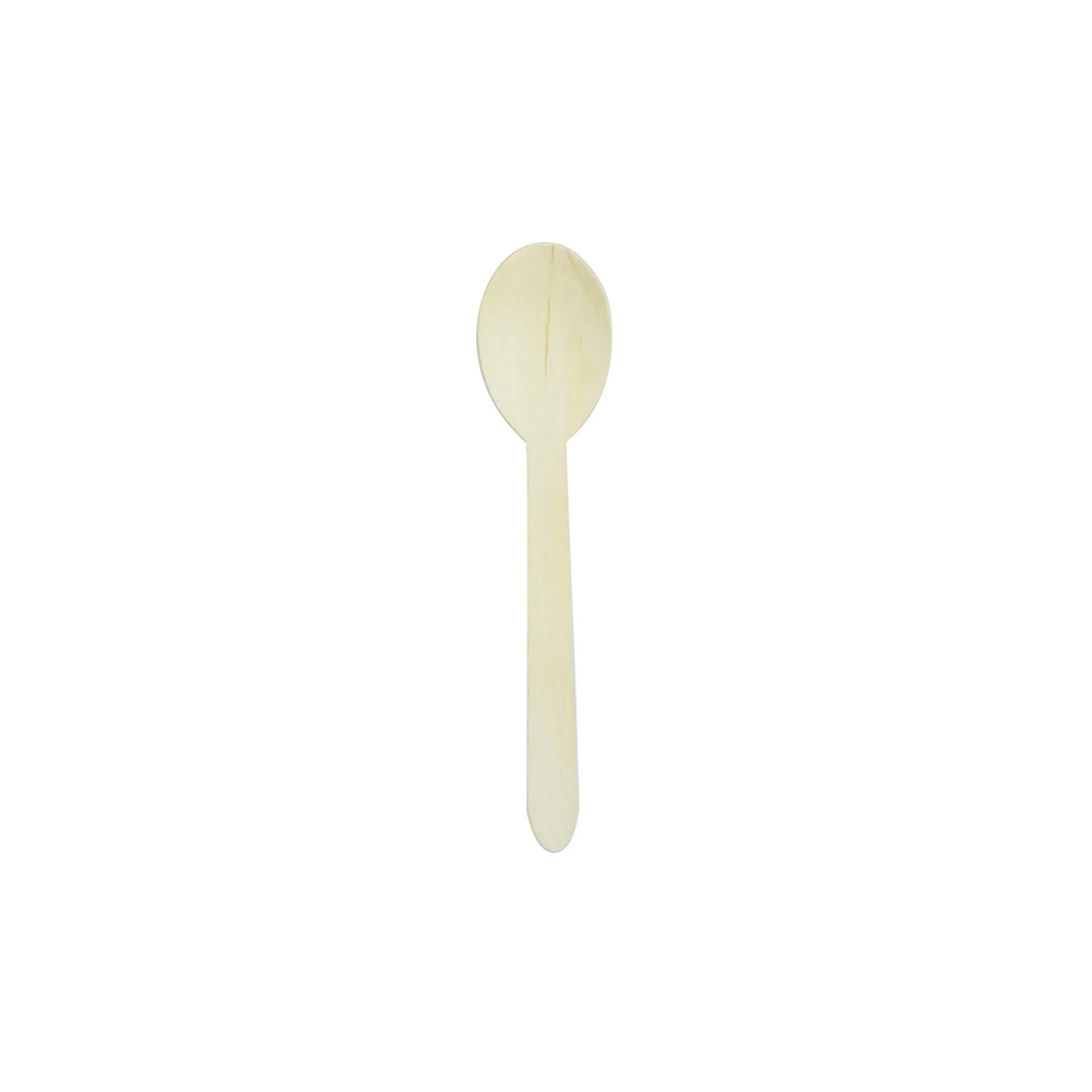 Disposable Spoons Wood L11Cm Pack Of 100 Earth Essentials