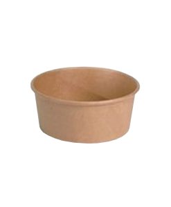 Kraft Salad Bowl 120Cl D18.4Cmxh6.6Cm Pack Of 50 PE Coated