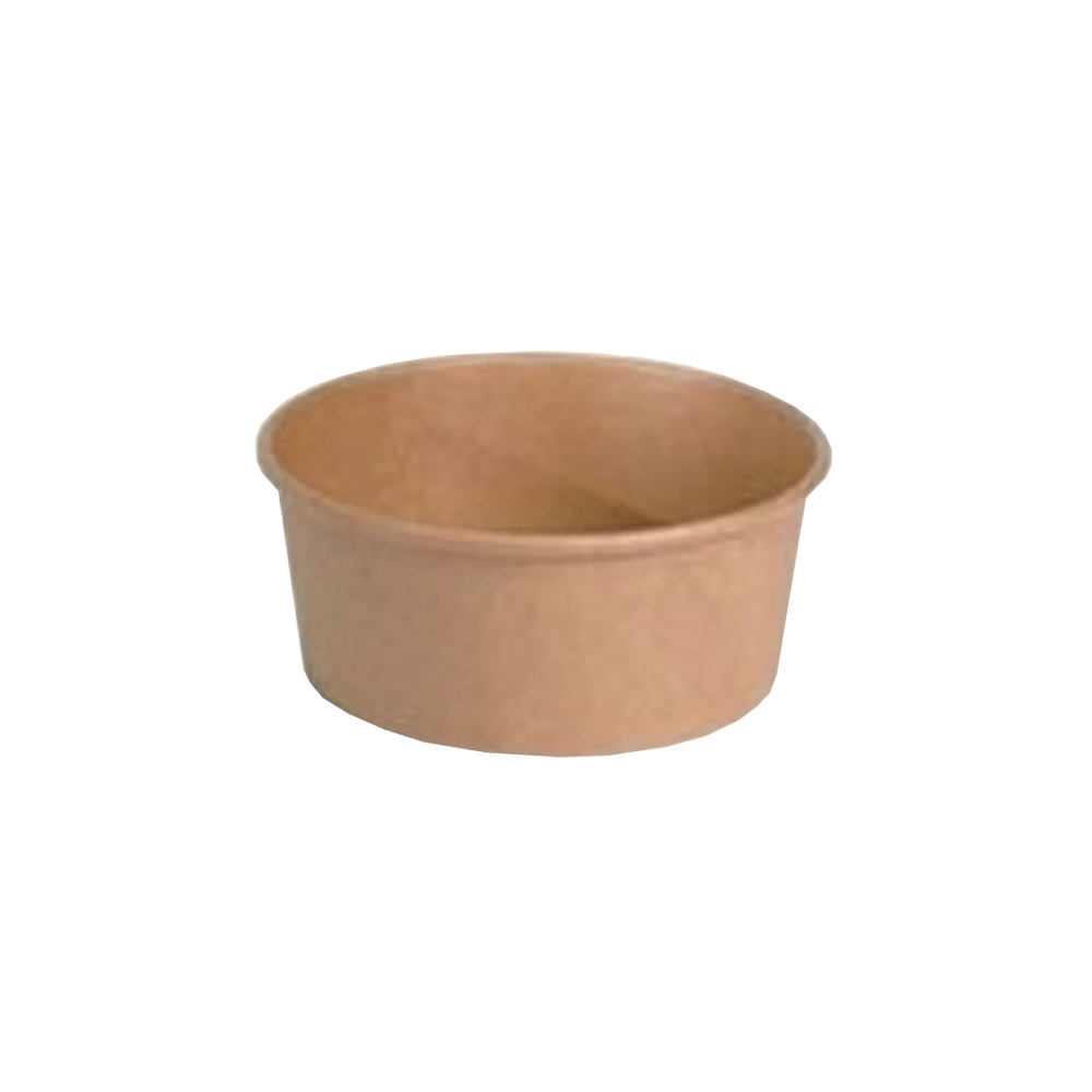 Kraft Salad Bowl 120Cl D18.4Cmxh6.6Cm Pack Of 50 PE Coated