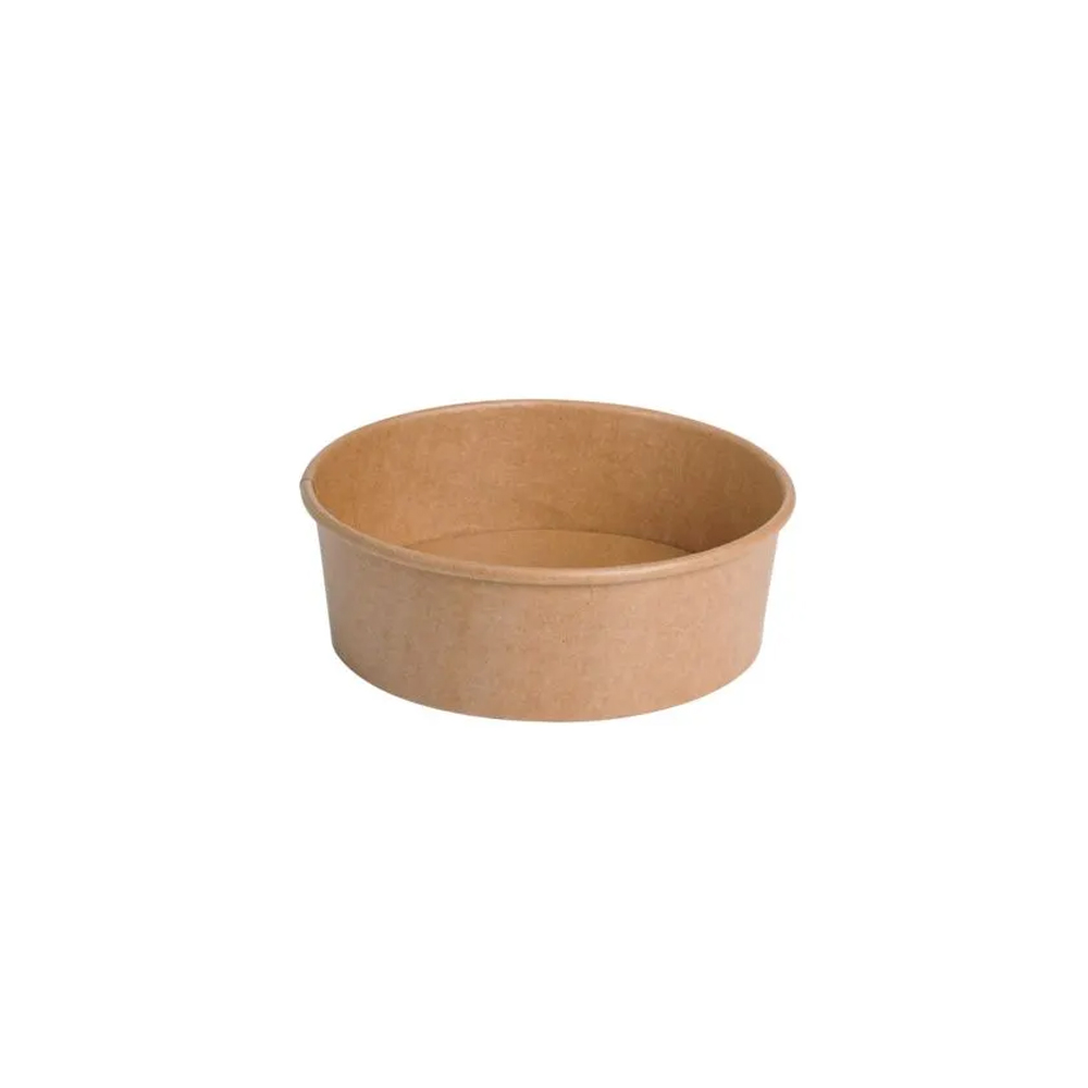 Kraft Salad Bowl 50Cl D14.8Cmxh4.6Cm Pack Of 50 PE Coated