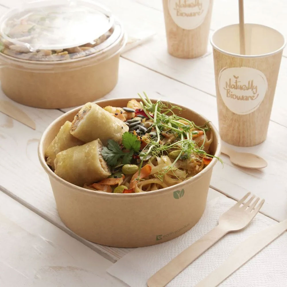 Kraft Salad Bowl 75Cl D14.8Cmxh6Cm Pack Of 50 PE Coated - Image 3