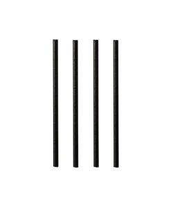 Paper Straws Black D0.6Xl14Cm Pack Of 250 Earth Essentials