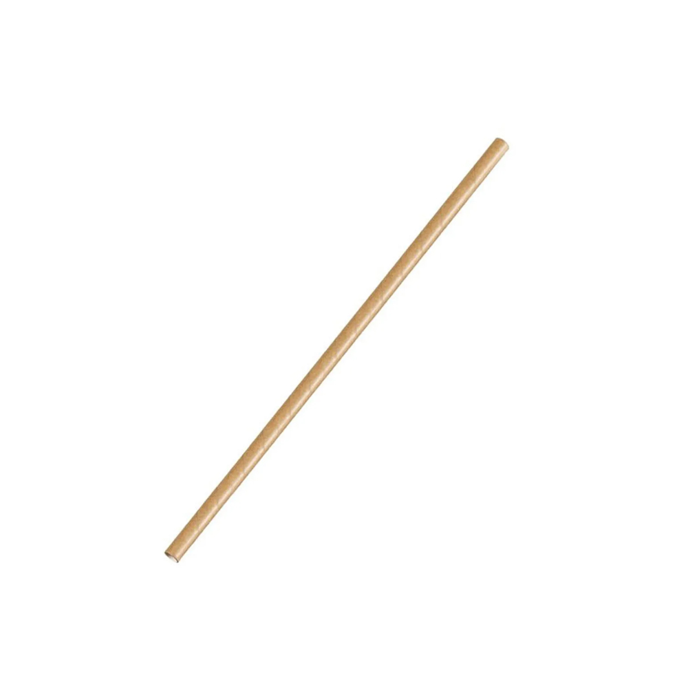 Paper Straws Kraft D0.6Xl19.7Cm Pack Of 250 Earth Essentials