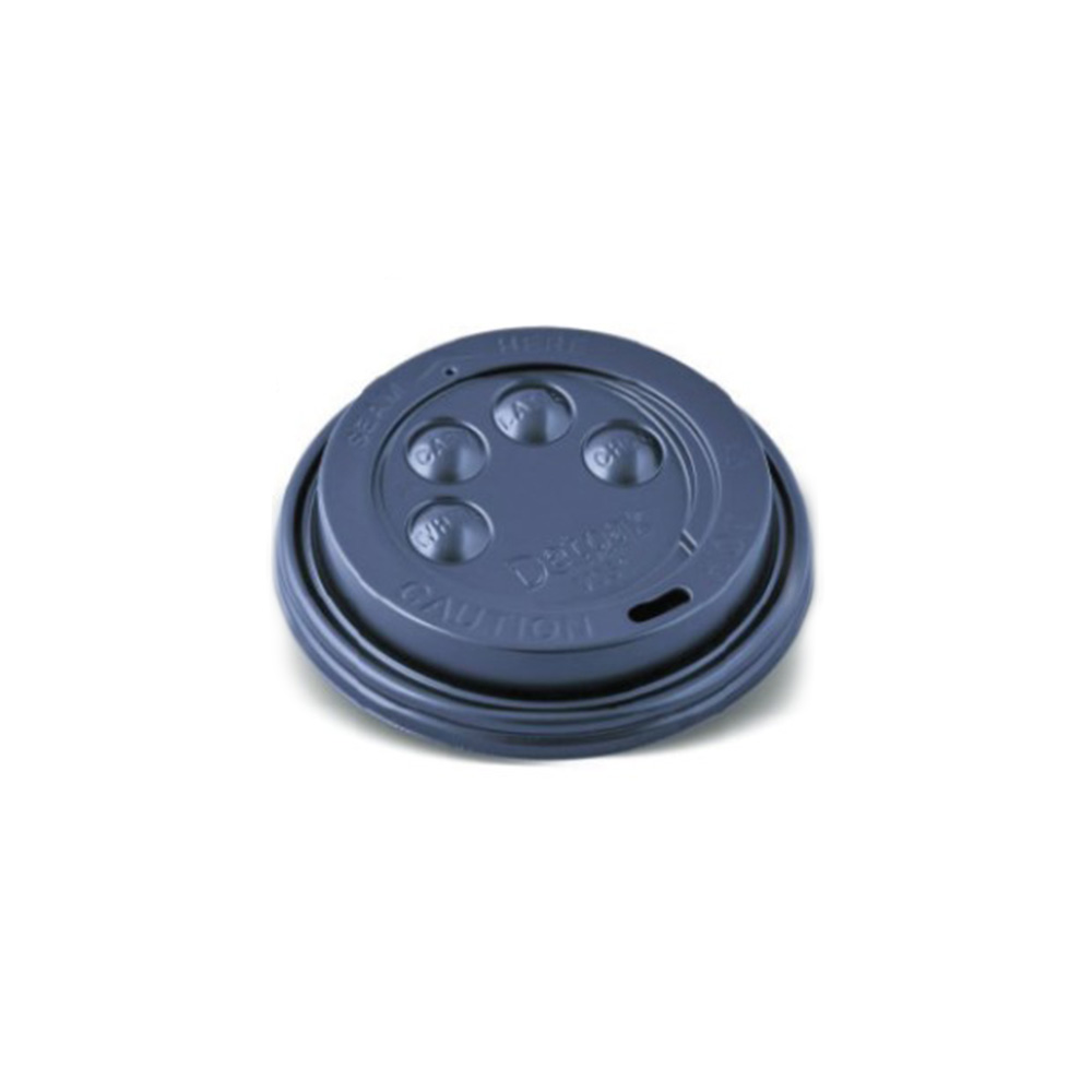Button Lid Black Suit Vee Cups 23.7Cl Pack Of 15
