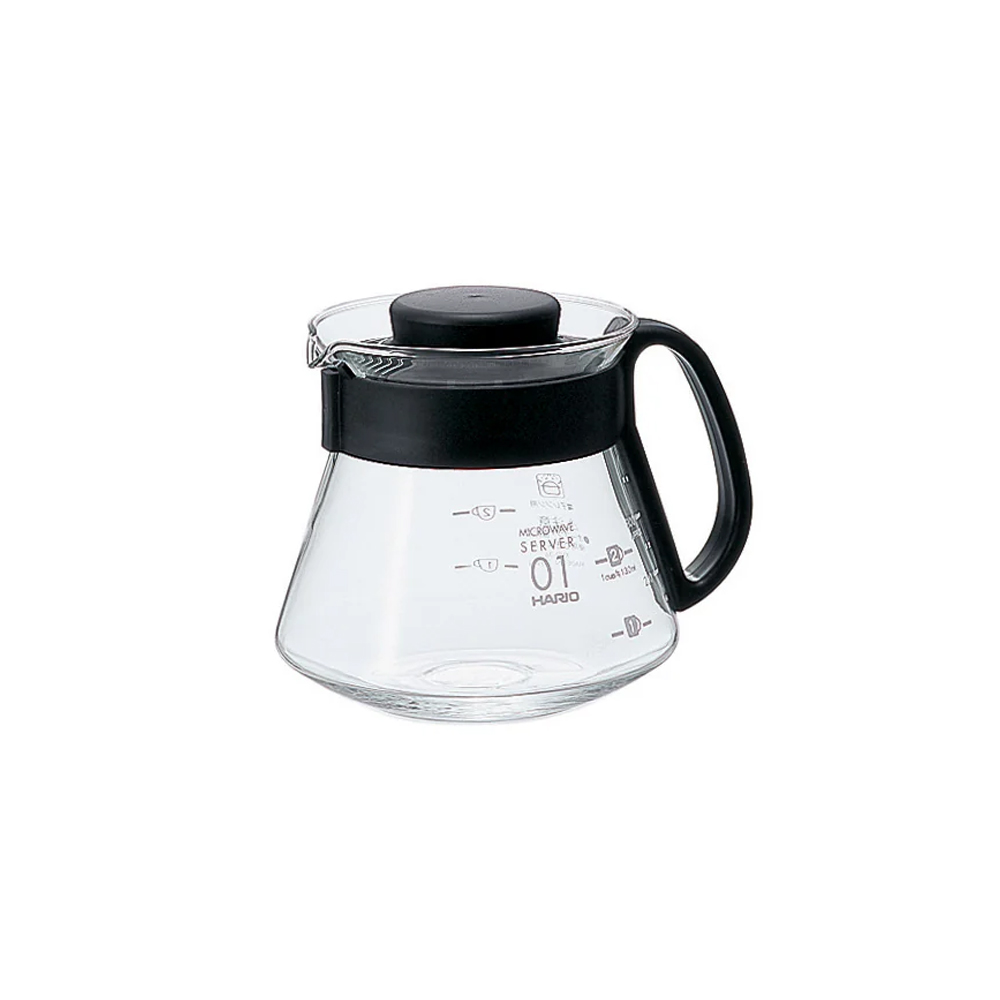 Hario V60 Glass Range Coffee Server Size 01 (360ml)-Ø85mm
