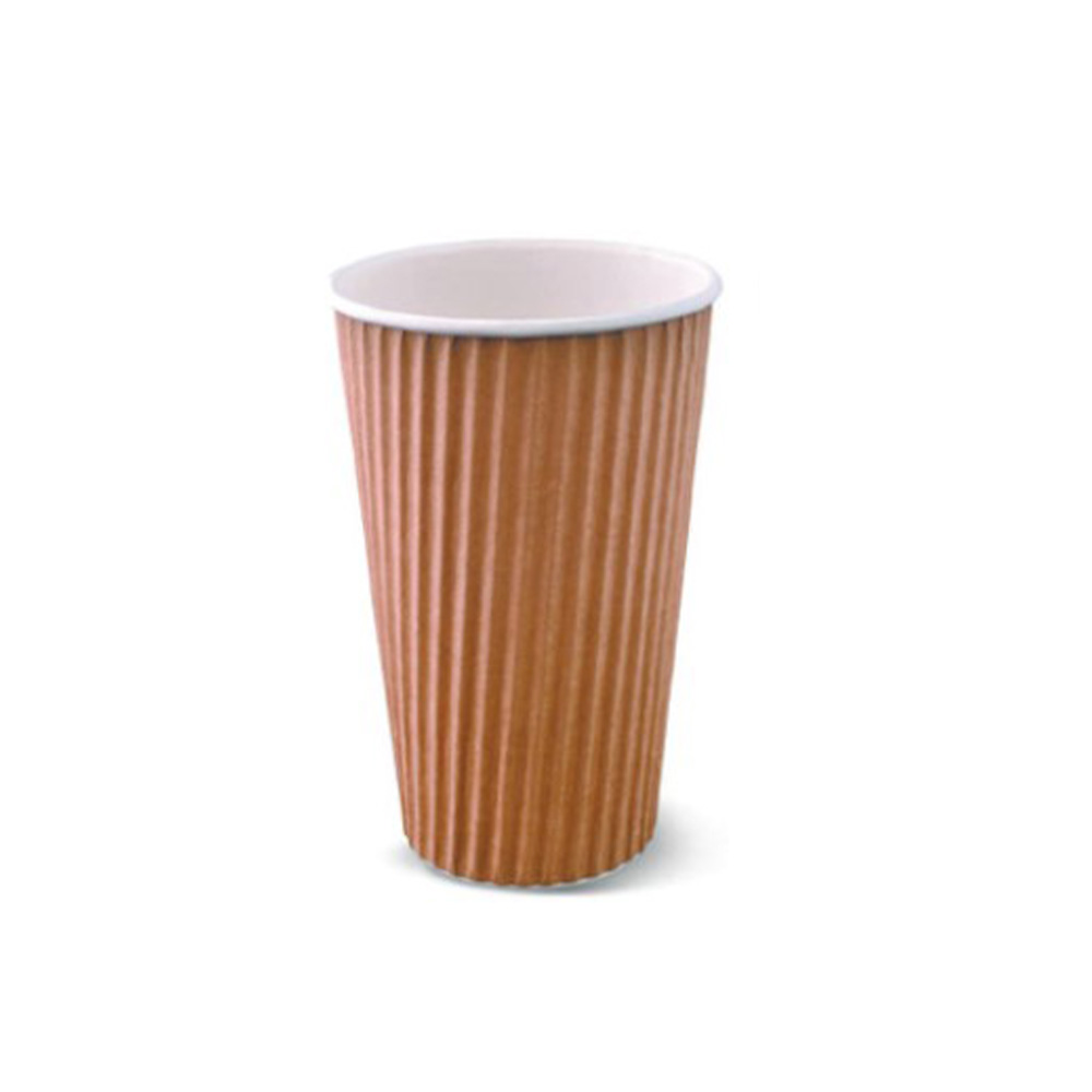 Hot Cup Ripple-Wrap Brown Pack Of 15 - Image 3