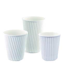Hot Cup Ripple-Wrap White Pack Of 15