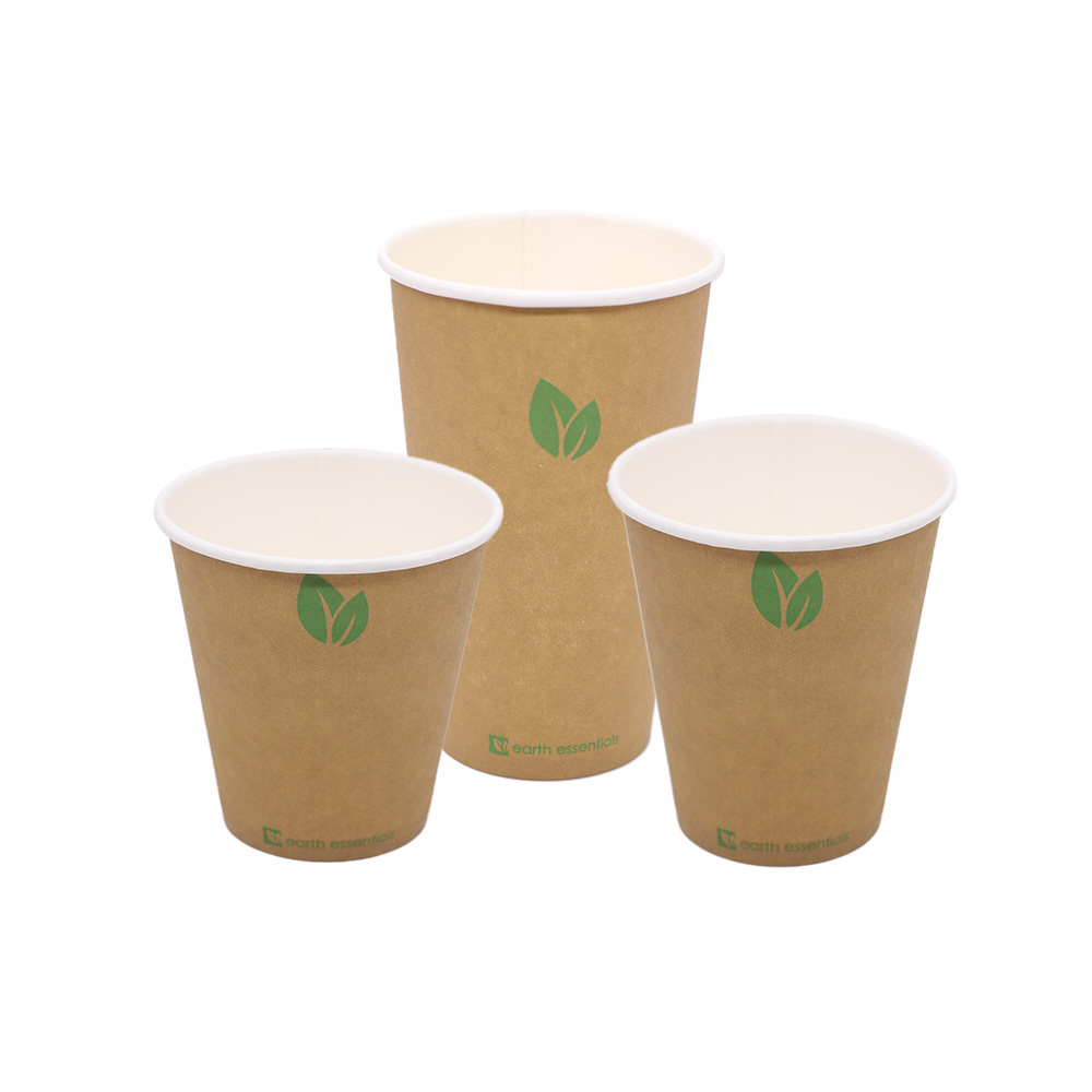 Kraft Hot Cup Single Wall Earth Essential Pack Of 50