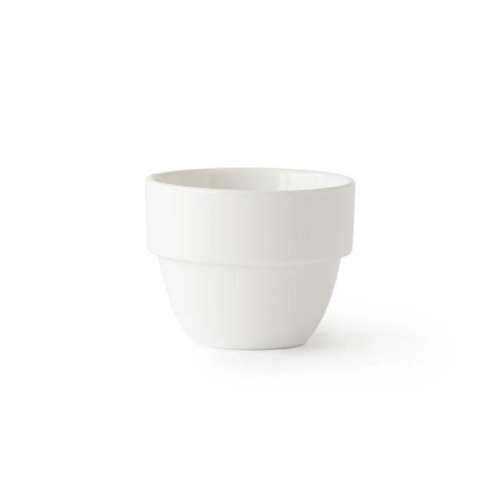 Medium Taster Cup White with Dark Green (Kawakawa), 210ml