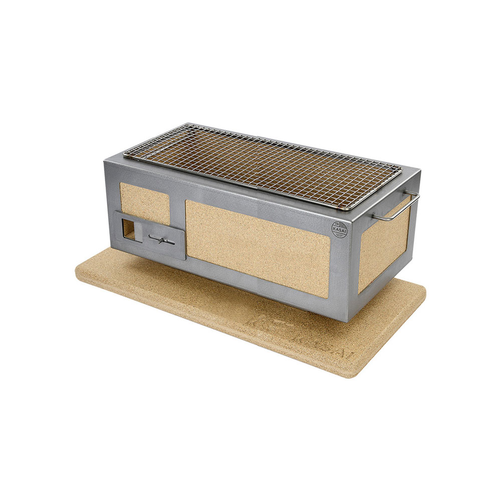 Medium Long Kasai Konro Grill with Stainless Steel Frame - Image 3