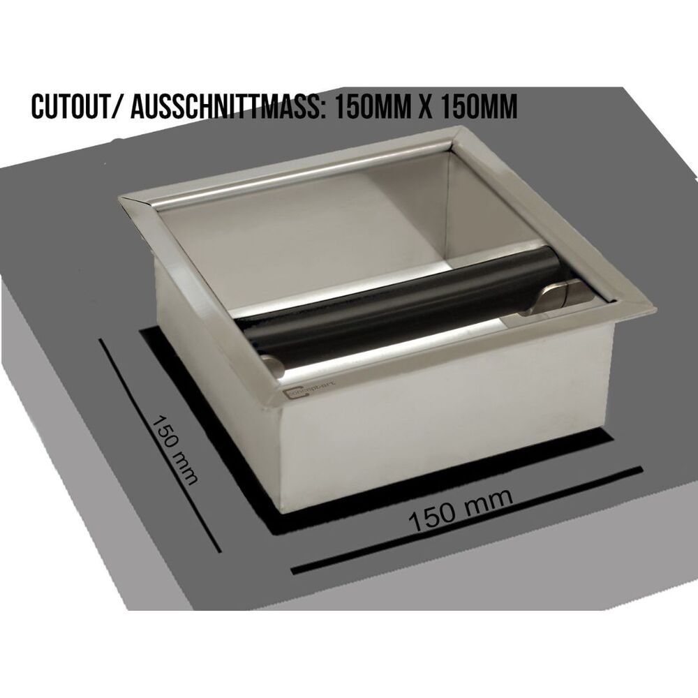Bottomless knocking frame / Knock Box Counter Top S - stainless steel - Image 2