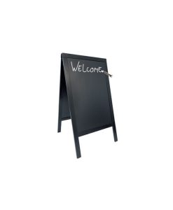 Chalk Board Sandwich Hard Wood Pavement With Lacquered Black Finish 70X120Cm