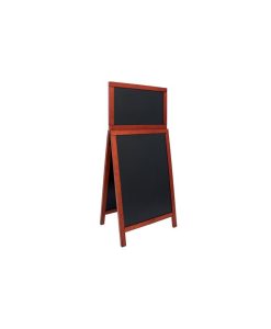 Chalk Board Duplo Top Hard Wood Pavement With Lacquered Mahogany Finish 55X120Cm