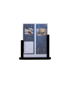 Table Chalk Board Poster Frame A5 Hard Wood  With Lacquered Black Finish