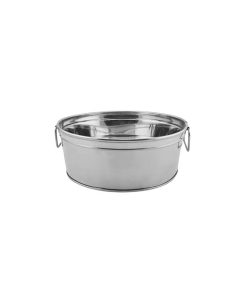 Round Tub D20.6Xh8Cm Satin/Mirror Sst
