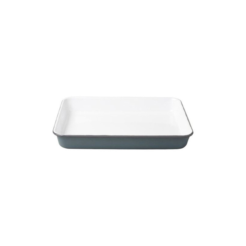 Steel Enamel Pigeon Grey Serving Tray