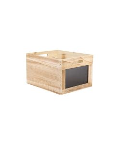 Vintage Chalkboard Wooden Crate L35X28.3Xh21Cm