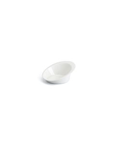 Lune Ivory Stackable Slanted Bowl D12Cm Porcelain