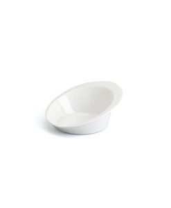 Lune Ivory Stackable Slanted Bowl D23Cm Porcelain