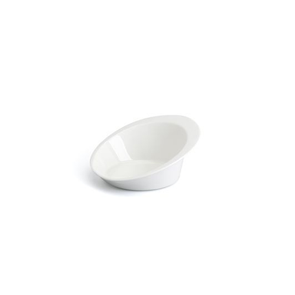 Lune Ivory Stackable Slanted Bowl D23Cm Porcelain