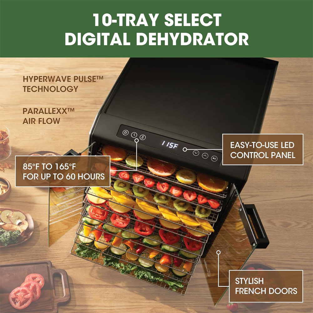 Excalibur 10 Tray Select Digital Dehydrator 220-240V 50-60Hz 800W - DH10SCSS13 - Image 5