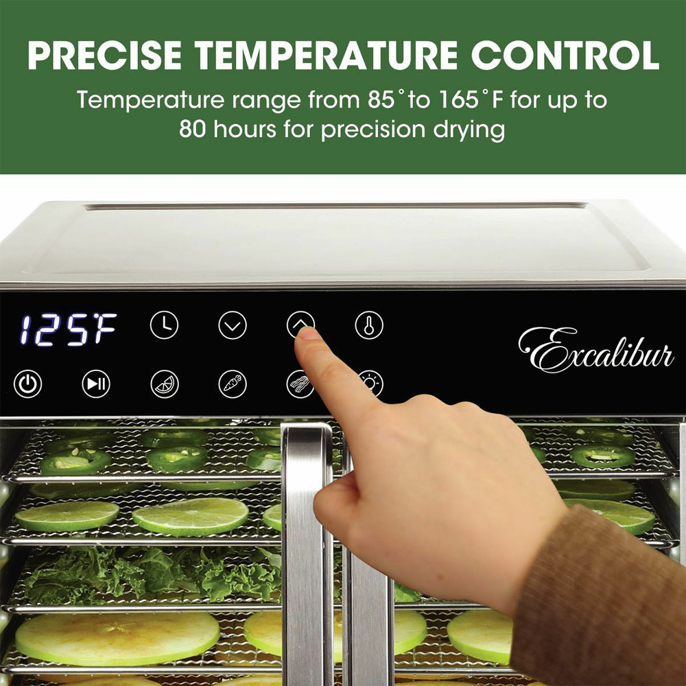 Excalibur 8 Tray Select Digital Dehydrator 220-240V 50-60Hz 700W-DH08SCSS33 - Image 5