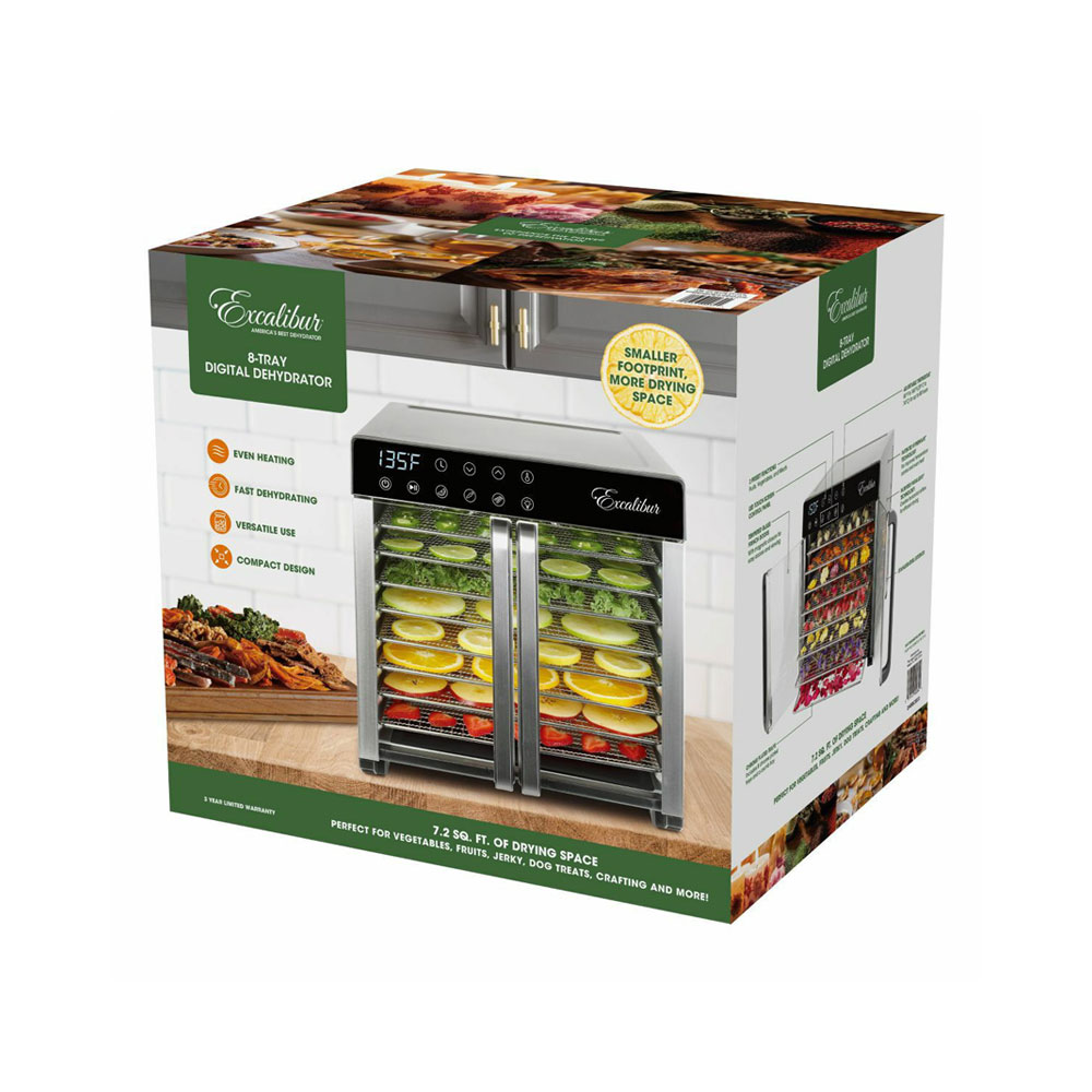 Excalibur 8 Tray Select Digital Dehydrator 220-240V 50-60Hz 700W-DH08SCSS33 - Image 3